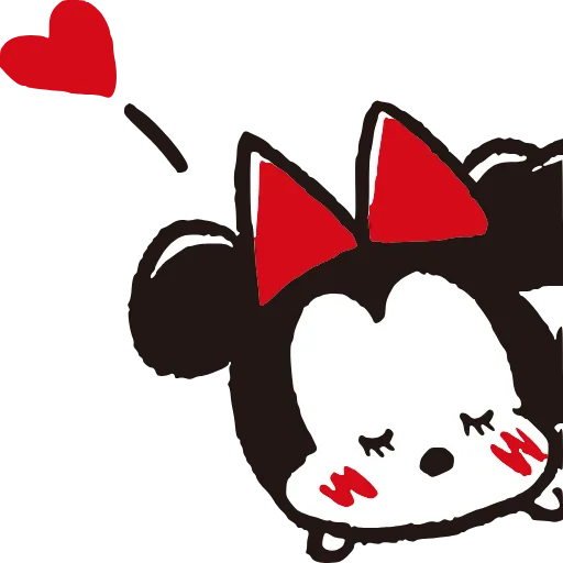 👩‍❤️‍💋‍👨 Стикер «Disney Tsum Tsum» для Telegram