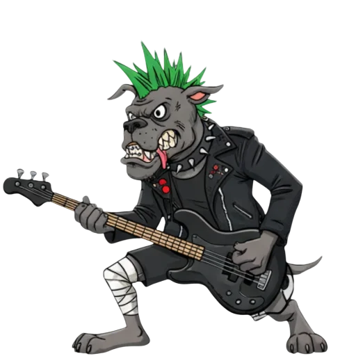🎸 Стикер «Distemper Stickers» для Telegram