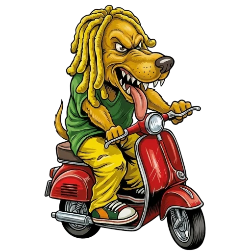 🛵 Стикер «Distemper Stickers» для Telegram