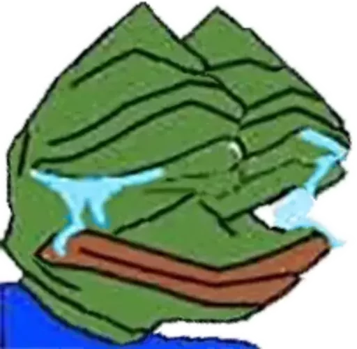 😭 Стикер «Distortion Pepe» для Telegram