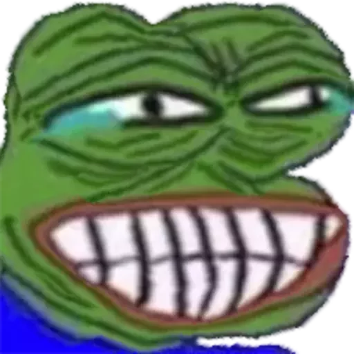 😂 Стикер «Distortion Pepe» для Telegram