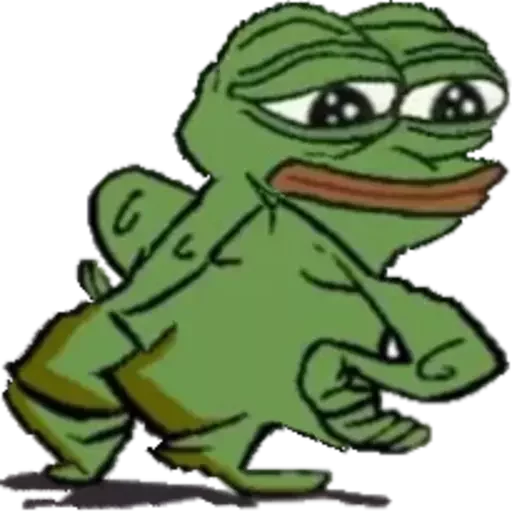 🍑 Стикер «Distortion Pepe» для Telegram