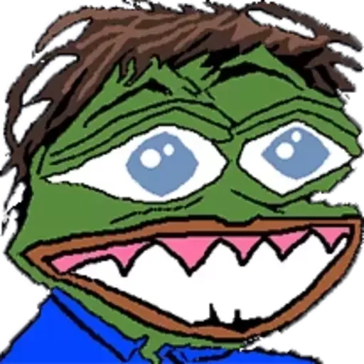 😂 Стикер «Distortion Pepe» для Telegram