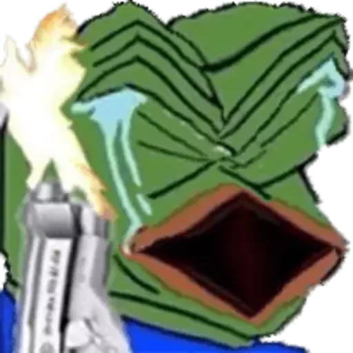 😭 Стикер «Distortion Pepe» для Telegram