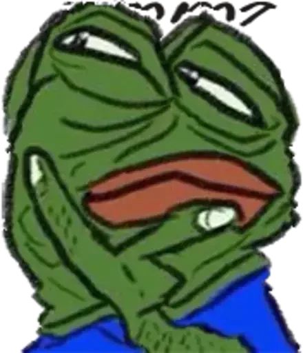 🤔 Стикер «Distortion Pepe» для Telegram