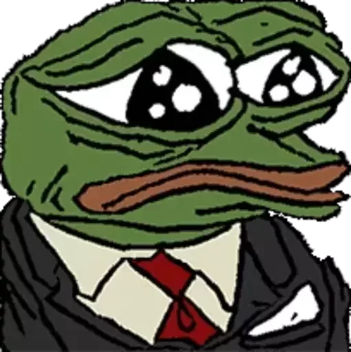 😢 Стикер «Distortion Pepe» для Telegram