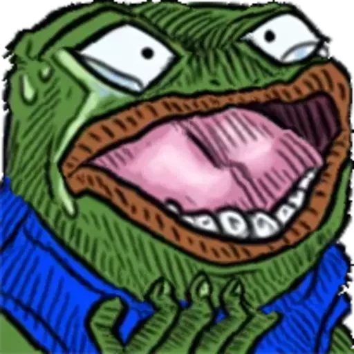 😱 Стикер «Distortion Pepe» для Telegram