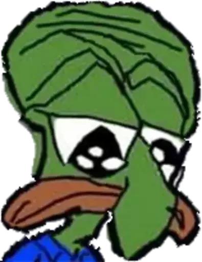 😢 Стикер «Distortion Pepe» для Telegram
