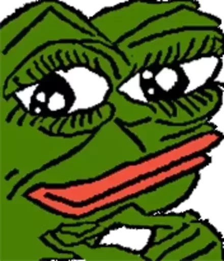 🤔 Стикер «Distortion Pepe» для Telegram