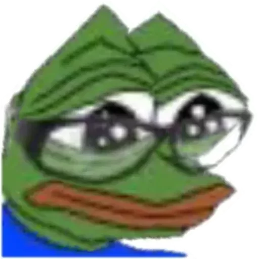 😢 Стикер «Distortion Pepe» для Telegram