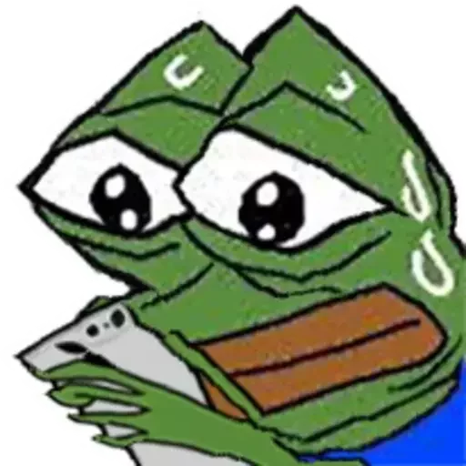 😕 Стикер «Distortion Pepe» для Telegram