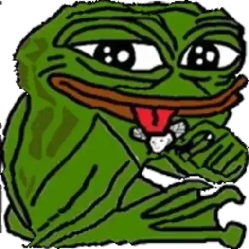 🙄 Стикер «Distortion Pepe» для Telegram