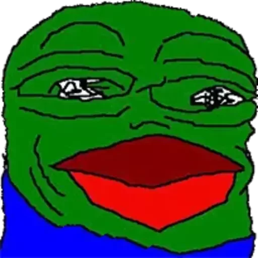 🙄 Стикер «Distortion Pepe» для Telegram