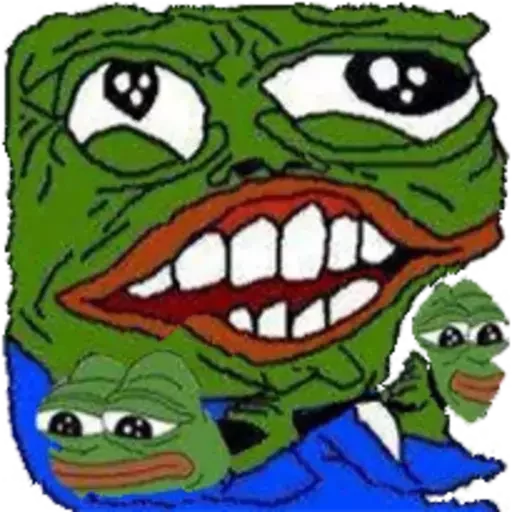 🙄 Стикер «Distortion Pepe» для Telegram
