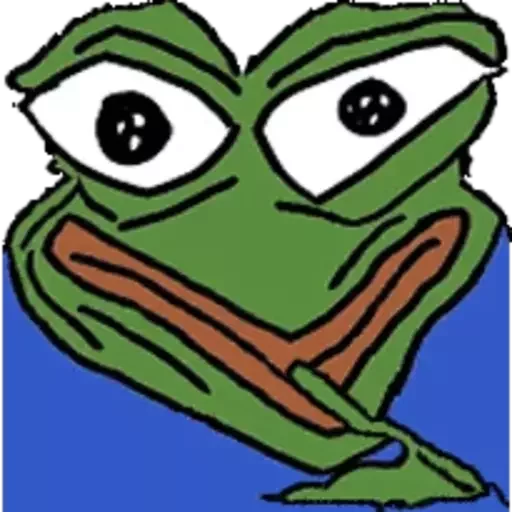 😳 Стикер «Distortion Pepe» для Telegram
