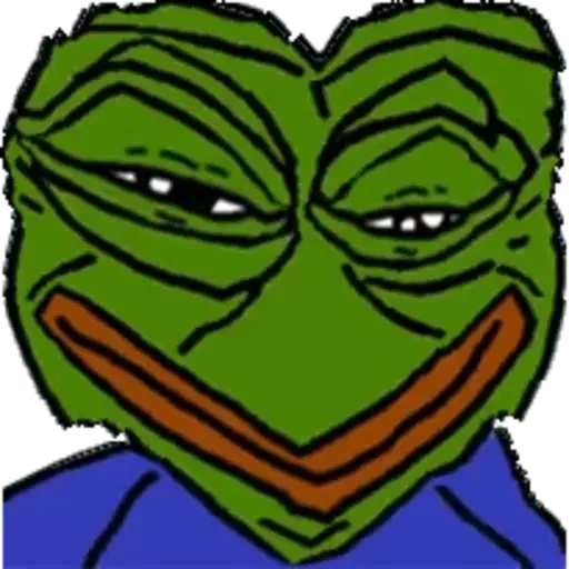 🤥 Стикер «Distortion Pepe» для Telegram