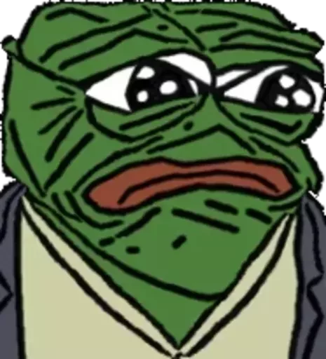 🤭 Стикер «Distortion Pepe» для Telegram