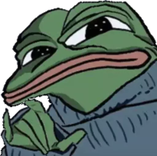 🤪 Стикер «Distortion Pepe» для Telegram