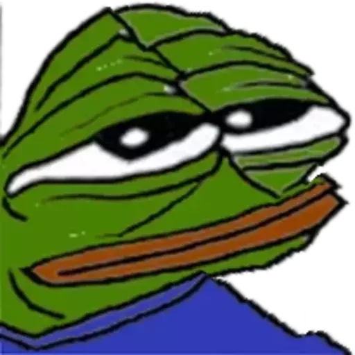 🤤 Стикер «Distortion Pepe» для Telegram