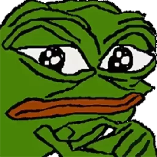 🤔 Стикер «Distortion Pepe» для Telegram