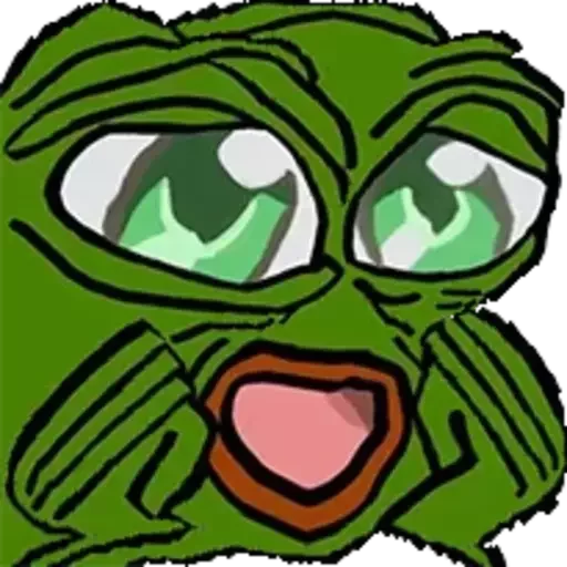 😭 Стикер «Distortion Pepe» для Telegram