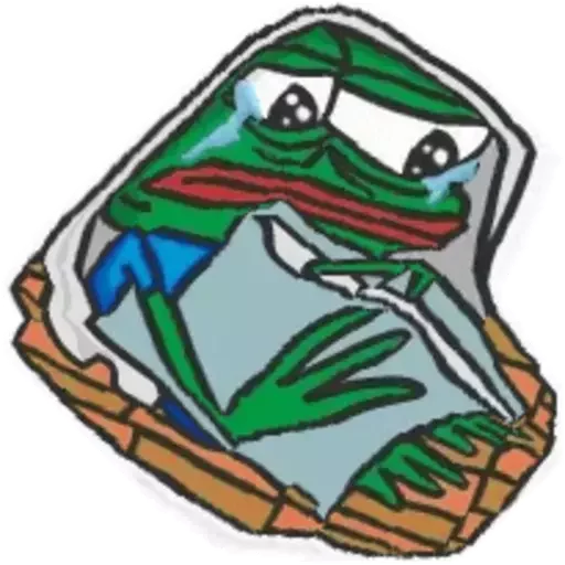 😭 Стикер «Distortion Pepe» для Telegram