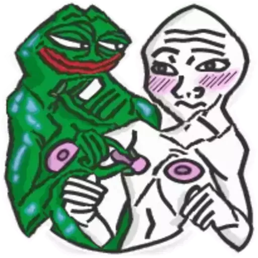 🙎‍♂ Стикер «Distortion Pepe» для Telegram