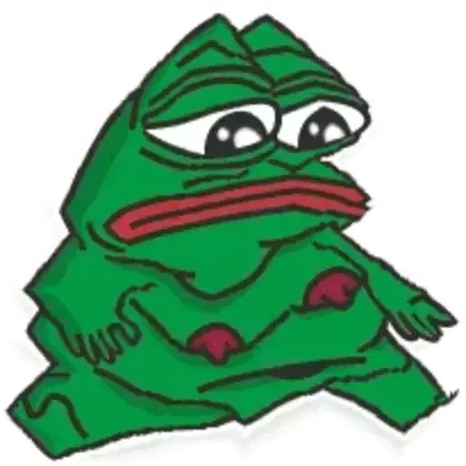 😓 Стикер «Distortion Pepe» для Telegram
