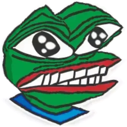 😒 Стикер «Distortion Pepe» для Telegram