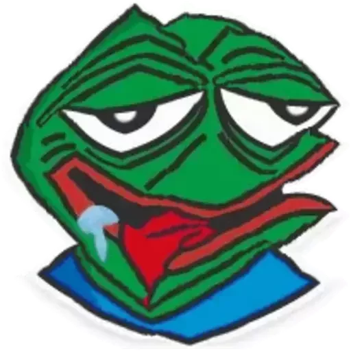 😂 Стикер «Distortion Pepe» для Telegram