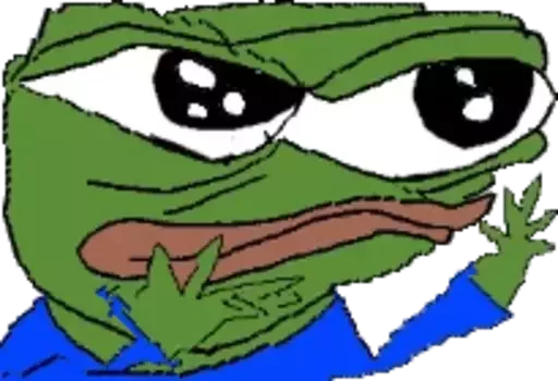 😍 Стикер «Distortion Pepe» для Telegram