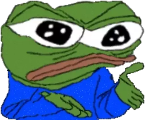 🙈 Стикер «Distortion Pepe» для Telegram