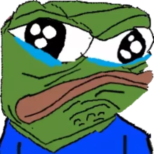 😭 Стикер «Distortion Pepe» для Telegram