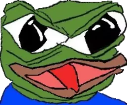 ☹ Стикер «Distortion Pepe» для Telegram