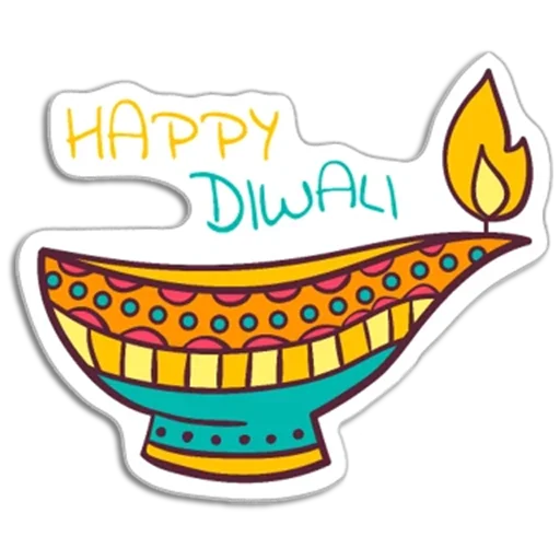 🪔 Стикер «Happy Diwali» для Telegram