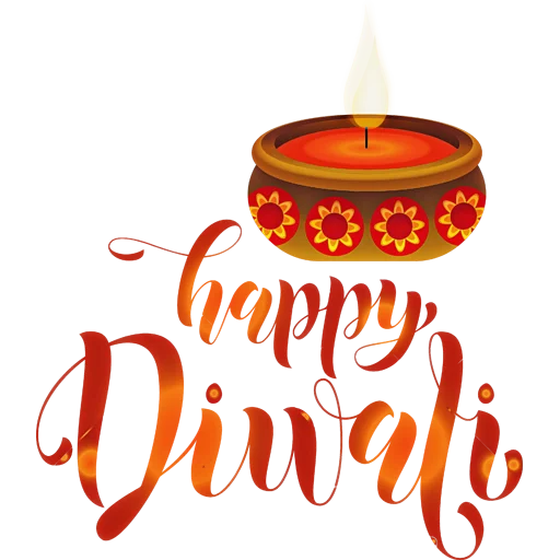 🪔 Стикер «Happy Diwali» для Telegram