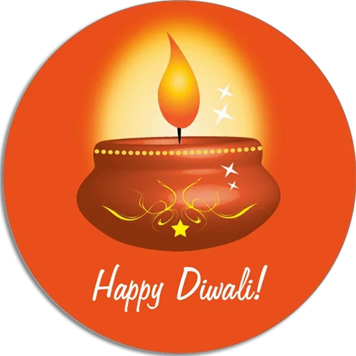 🪔 Стикер «Happy Diwali» для Telegram