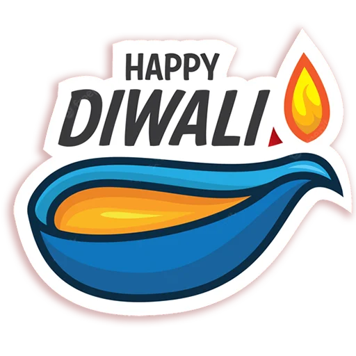 🪔 Стикер «Happy Diwali» для Telegram