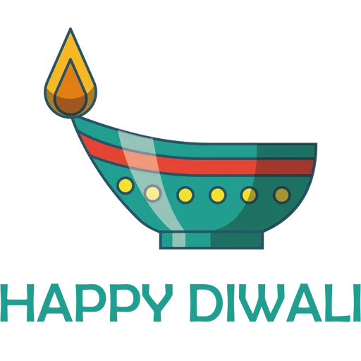 🪔 Стикер «Happy Diwali» для Telegram