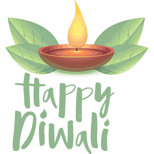 🪔 Стикер «Happy Diwali» для Telegram