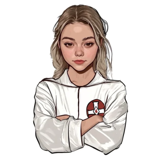 🙎‍♀️ Стикер «KKK Girl» для Telegram