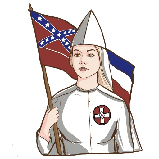 ✊ Стикер «KKK Girl» для Telegram