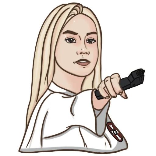 🔫 Стикер «KKK Girl» для Telegram