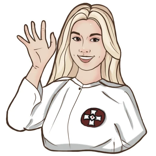 👋 Стикер «KKK Girl» для Telegram