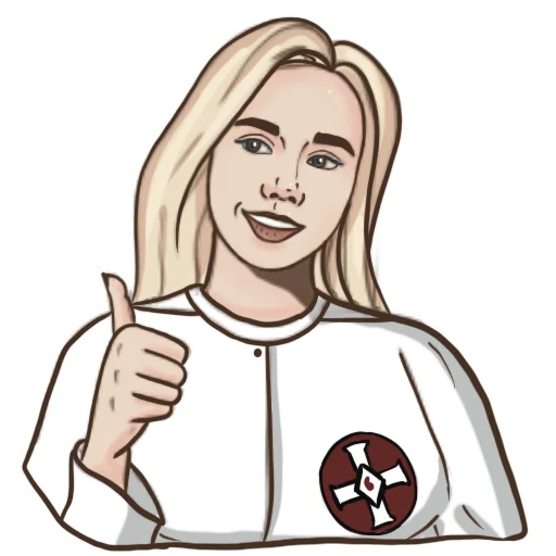 👍 Стикер «KKK Girl» для Telegram