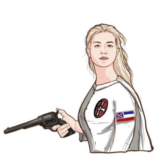 😎 Стикер «KKK Girl» для Telegram
