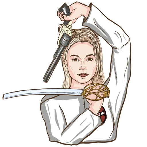 ⚔️ Стикер «KKK Girl» для Telegram