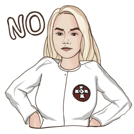 👎 Стикер «KKK Girl» для Telegram