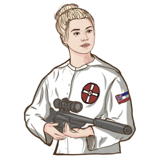 🔥 Стикер «KKK Girl» для Telegram