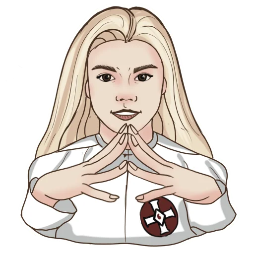 🤔 Стикер «KKK Girl» для Telegram